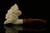 srv - Lady Viking Block Meerschaum Pipe Carved by Cevher with fitted case M3563