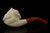 srv - Scottish Soldier Block Meerschaum Pipe with fitted case 15504
