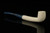 Long Shank Lattice Block Meerschaum Pipe with pouch M3679
