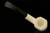 srv Premium - Sitting Poker 9 mm Filter Meerschaum Pipe with case 15544