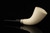 srv Premium - Horn by Tekin Block Meerschaum Pipe with fitted case 15546