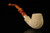 srv - Carved Bent Billiard Block Meerschaum Pipe with fitted case M3702