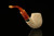 srv - Carved Bent Billiard Block Meerschaum Pipe with fitted case M3702