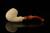 srv - Carved Bent Billiard Block Meerschaum Pipe with fitted case M3702