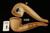 srv Premium - Deluxe Dublin Block Meerschaum Pipe Carved by Tekin with fitted case 15526