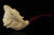 srv - Jumbo Size Pirate Hand Carved Block Meerschaum Pipe with fitted case 15569