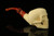 srv - Skull Block Meerschaum Pipe with fitted case M3808
