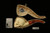 srv - Skull Block Meerschaum Pipe with fitted case M3808
