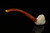 srv - Skull in Claw Churchwarden Dual Stem Meerschaum Pipe with fitted case M3832
