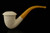 srv - Designers Lattice Calabash Block Meerschaum Pipe with case 15572