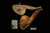 srv - Bearded Skull by Kenan Block Meerschaum Pipe with fitted case M3910