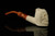 srv - Big Chief Skull Block Meerschaum Pipe with fitted case M3923