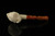 srv - Big Chief Skull Block Meerschaum Pipe with fitted case M3923