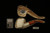 srv - Big Chief Skull Block Meerschaum Pipe with fitted case M3923