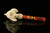 srv - Freemasonry Eagle's Claw Block Meerschaum Pipe with fitted case M3970