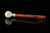 srv - Bent Apple Churchwarden Block Meerschaum Pipe with fitted case M3974