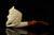 srv - Jumbo Laughing Bacchus Block Meerschaum Pipe with fitted case M3997