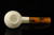 IMP Meerschaum Pipe - Bulldog - Hand Carved 9 mm filter pipe with fitted case i2646