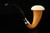 srv Premium - Natural Gourd Calabash Meerschaum Pipe with case 15585