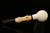F. Baki - Bamboo Billiard - srv Premium Meerschaum Pipe Carved by Fikri Baki with case 15586