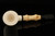 F. Baki - Bamboo Billiard - srv Premium Meerschaum Pipe Carved by Fikri Baki with case 15586