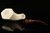 F. Baki - Panel Horn - srv Premium Meerschaum Pipe Carved by Fikri Baki with case 15588