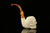 srv - Skull Block Meerschaum Pipe with fitted case M4034