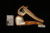 srv - Self Sitter Octagon Block Meerschaum Pipe with fitted case M4035