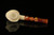 srv - Cowboy Skull Block Meerschaum Pipe with fitted case M4080