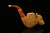 srv - Skull Block Meerschaum Pipe with fitted case M4120