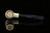 srv Premium - Deluxe Bent Billiard Block Meerschaum Pipe with fitted case M4128