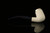 srv Premium - Deluxe Bent Billiard Block Meerschaum Pipe with fitted case M4128