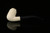srv Premium - Deluxe Bent Billiard Block Meerschaum Pipe with fitted case M4128