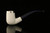 srv Premium - Deluxe Bent Billiard Block Meerschaum Pipe with fitted case M4128