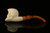 srv - Crescent Skull Block Meerschaum Pipe with fitted case M4155