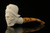 srv - Aviator Skull Block Meerschaum Pipe with fitted case M4156