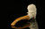 srv - Aviator Skull Block Meerschaum Pipe with fitted case M4156