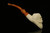 srv - Bearded Skull Block Meerschaum Pipe with fitted case M4160
