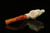 srv - Unicorn Churchwarden Dual Stem Meerschaum Pipe with case M4172