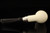 IMP Meerschaum Pipe - Billiard - Dual Stem  9 mm Filter Pipe with case i2674