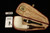 IMP Meerschaum Pipe - Billiard - Dual Stem  9 mm Filter Pipe with case i2674