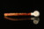 srv - Bent Billiard Churchwarden Block Meerschaum Pipe with fitted case M4204