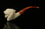 srv - Lion Churchwarden Dual Stem Meerschaum Pipe with case M4207