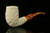srv - Freemasonry Churchwarden Dual Stem Meerschaum Pipe with case M4210