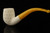 srv - Lattice Bent Billiard Block Meerschaum Pipe with fitted case 15690