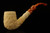 srv - Deluxe Carved Bent Billiard Block Meerschaum Pipe by Emin Brothers with fitted case 15693