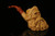 srv - Santa Skull Block Meerschaum Pipe with fitted case M4267