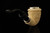 srv - Carved Calabash Block Meerschaum Pipe with fitted case 15723
