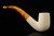 srv - Bent Billiard Hand carved Block Meerschaum Pipe with fitted case 15729
