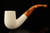 srv - Bent Billiard Hand carved Block Meerschaum Pipe with fitted case 15729